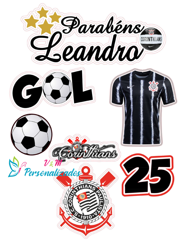 Arquivo Digital Topo de Bolo Corinthians 02 – V&M Personalizados